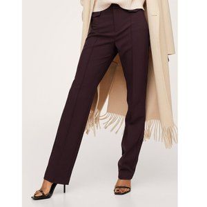 NWT Mango - Red Slim Straight seam Fit pants